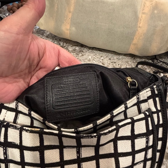 Coach Checkered Crossbody Bag - Picture 10 of 10
